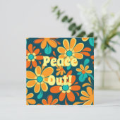 カスタム カラフル ヒッピースタイル ピースアウト グルービー シーズンカード (スタンド正面)