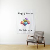 カスタム カラフル モダン イースターエッグ ハント ハッピーイースター タペストリー (インサイチュ)