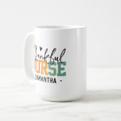 カスタム カラフル 感謝の気持ちを表すナース マグ ギフト ナースのための特別な贈り物 (正面左)