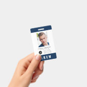 カスタム カラー 追加 ロゴ フォト 乗務員パス バッジ (手持ち)