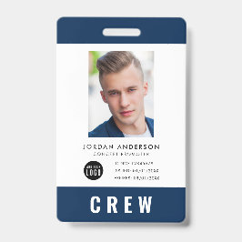 カスタム カラー 追加 ロゴ フォト 乗務員パス バッジ