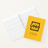 カスタム カンパニー ロゴ ビジネス プロモーション イエロー ノートブック (内部)