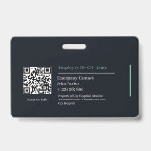 カスタム カーディオロジスト ID バッジ | 医師の写真 (裏面)