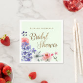 カスタム ガーデンパーティー フラワーブライダルシャワー スタンダードカクテルナプキン (インサイチュ)