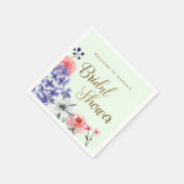 カスタム ガーデンパーティー フラワーブライダルシャワー スタンダードカクテルナプキン (角)