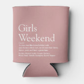 カスタム ガールズ ウィークエンド デフィニション ダスティー ローズ 缶クーラー (正面)