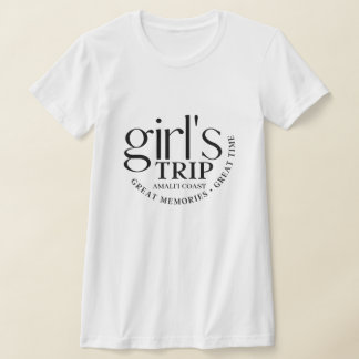 カスタム ガールズ トリップ すばらしい思い出 旅行グループ Tシャツ