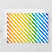 カスタム キッズ レインボー 水彩 フォト サンキューカード (裏面)