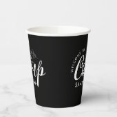 カスタム キャンプ ブライズ パーティー モダン ラスティック 紙コップ (左)