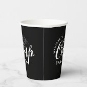 カスタム キャンプ ブライズ パーティー モダン ラスティック 紙コップ (右)