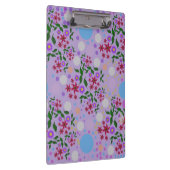 カスタム キュート キッドコア コンフェッティ フローラル & ヴィネ パターン クリップボード (右)