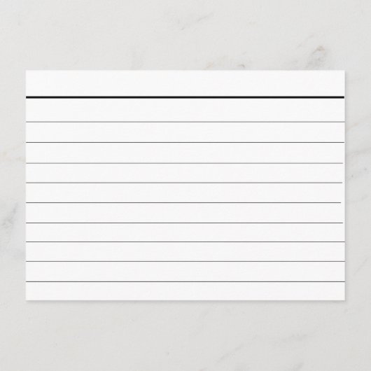 カスタム キュー カード (裏面)