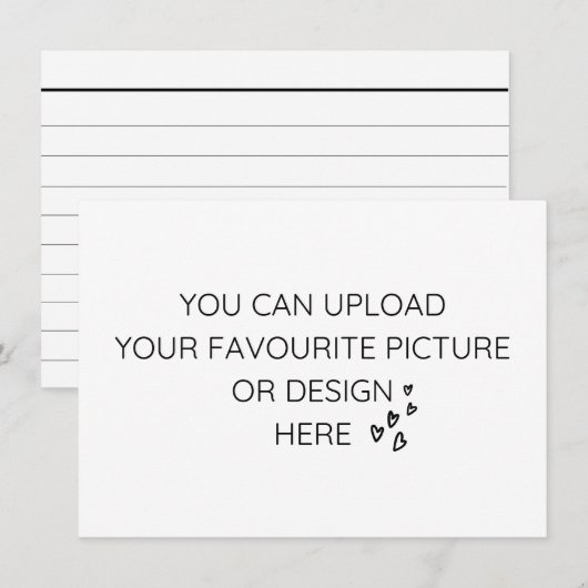 カスタム キュー カード (正面/裏面)