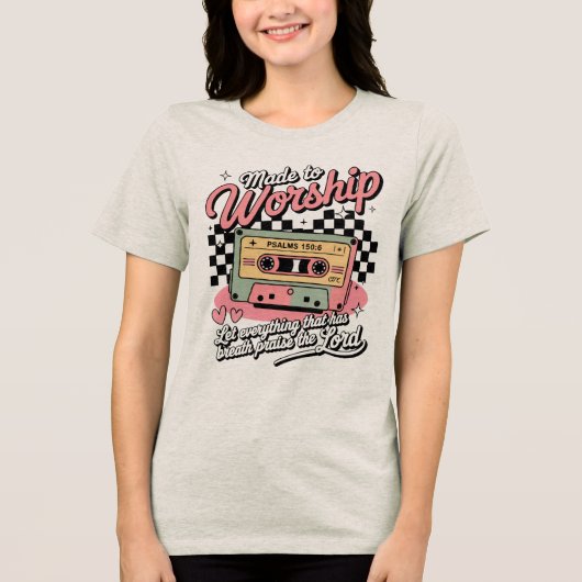 カスタム キリスト教 イエス信仰 トライブレンドＴシャツ (正面)