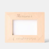 カスタム《キリスト教》洗礼式や命名式、バプテスマ、キンセアニェラ、6x4" レーザー彫刻フレーム (正面)