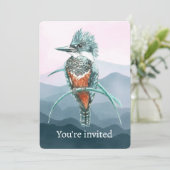 カスタム キングフィッシャー パーティー イベント お祝い 招待状 (スタンド正面)