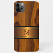 カスタム クラシック おしゃれ トレンディ 木目調 Case-Mate iPhoneケース (裏面)