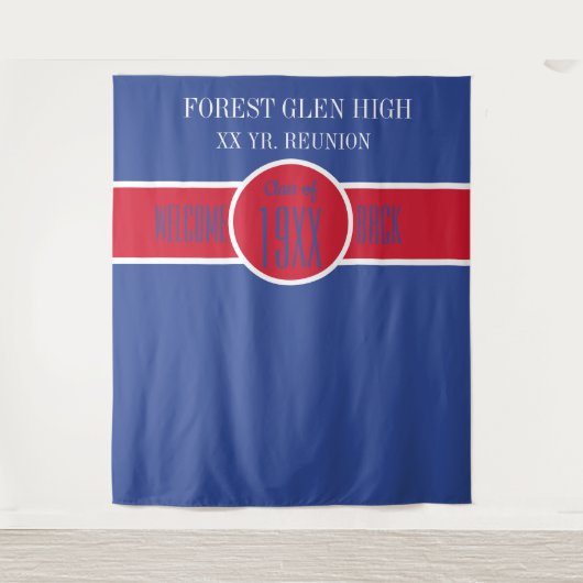 カスタム!!クラス懇親会写真の背景 タペストリー (正面)