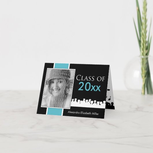 カスタム・クラス – [YEAR]の卒業発表 招待状 (正面)