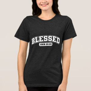 カスタム クリスチャン キリスト教 イエス信仰 トライブレンドTシャツ
