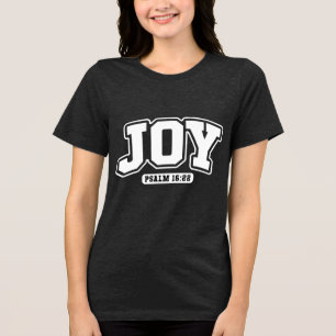 カスタム クリスチャン キリスト教 イエス・キリスト 信仰 喜び トライブレンドTシャツ