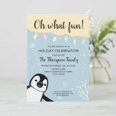 カスタム | クリスマスパーティ  ホリデーセレブレーション | 楽しい 招待状 (スタンド正面)