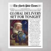 カスタム クリスマス新聞デコレーション 面白いクリスマス ポスター (正面)