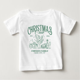 カスタム クリスマス クルー 一致 ファミリー グループ ベビーTシャツ