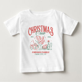 カスタム クリスマス クルー 一致 ファミリー グループ ベビーTシャツ