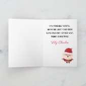 カスタム クリスマス サンタ 引用 フレンズ用 (内部)