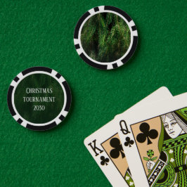 カスタム クリスマス トーナメント または パーティー ポーカーチップ