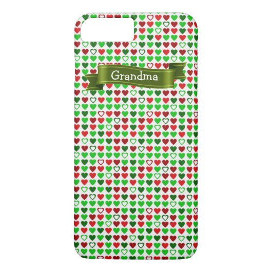 カスタム クリスマス ハーツ iPhone ケース Case-Mate iPhoneケース (裏面)