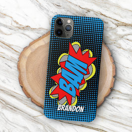 カスタム クール ヴィンテージ コミック ブック ポップアート スタイル BAM iPhone 11 PRO MAXケース