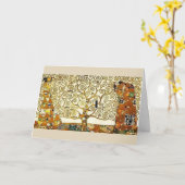 カスタム.グスタフクリムト。命の木。 カード (黄色い花)