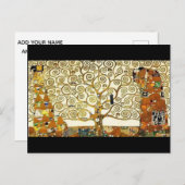 カスタム.グスタフクリムト。生命の木。 ポストカード (正面/裏面)
