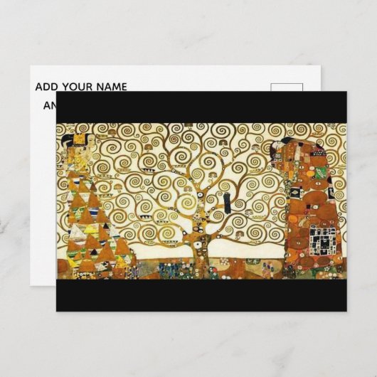 カスタム.グスタフクリムト。生命の木。 ポストカード (正面/裏面)