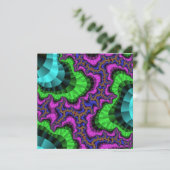 カスタム グリーン パープル ギア 招待状 (スタンド正面)