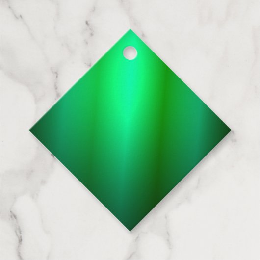 カスタム グリーン ブラック カラー ブランク テンプレート トレンディ フェイバータグ (正面)