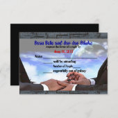 カスタム ゲイ サイエンス フィクション コミットメント セレモニー RSVP (正面/裏面)