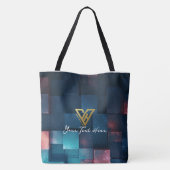 カスタム:コズミックキルトパーソナライズされたトート トートバッグ (裏面)