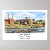 カスタム コロンバス ウォール アート, ジョージア ポスター (正面)