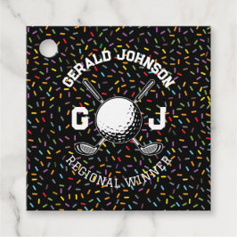 カスタム コンフェッティ ゴルフ モノグラム デザイン フェイバータグ