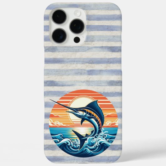 カスタム コースト/海/ビーチ マーリン サンセット Case-Mate iPhoneケース (裏面)