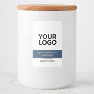 カスタム コーポレート ビジネス ロゴ テキスト プロフェッショナル フードラベル