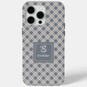 カスタム コーラル グレー iPhone カバー モダン かわいい アクセント (裏面)