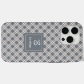 カスタム コーラル グレー iPhone カバー モダン かわいい アクセント (裏面 (横))