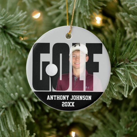 カスタム – ゴルフフォトキープサセセラミックオーナメント セラミックオーナメント (ツリー)