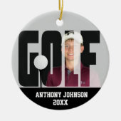 カスタム – ゴルフフォトキープサセセラミックオーナメント セラミックオーナメント (正面)