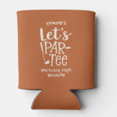 カスタム ゴルフ バチェラー パーティー 田舎風 Let's Par-Tee 缶クーラー (裏面)