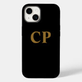 カスタム ゴールドイニシャル Case-Mate iPhoneケース (裏面)